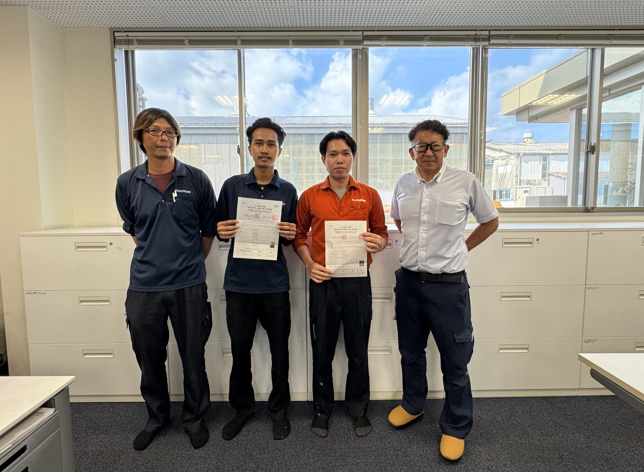 日本語能力試験 合格！ | 日の本辨工業株式会社 | 船舶用バルブの製造